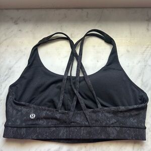 lululemon athletica Charcoal energy Sports Bra